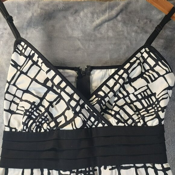 Cato Babydoll Y2K Midi Dress 8 Black White Romantic Fairy Grunge Soft Goth  Edgy - Picture 9 of 12